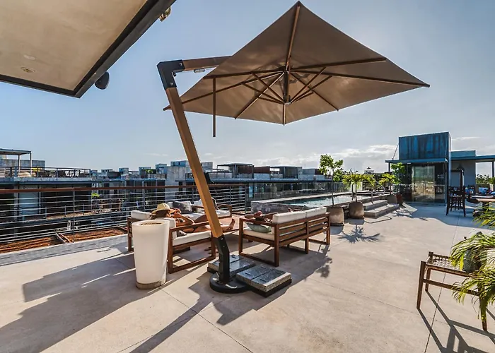 Classy 2br On Private Cenote Big Gym Roof Pool Appartement